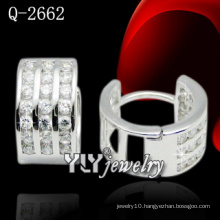 Fashion Jewelry 925 Silver Circle-Shaped Earring/Huggies (Q-2662)